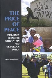 Cover of: The price of peace: emergency economic intervention and U.S. foreign policy