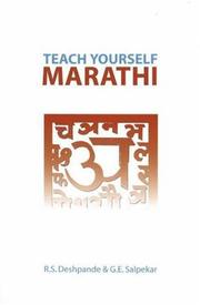 Teach Yourself Marathi by R. S. Deshpande, G. E. Salpekar
