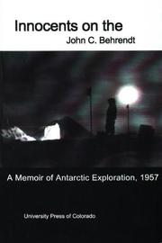 Cover of: Innocents on the ice: a memoir of Antarctic exploration, 1957