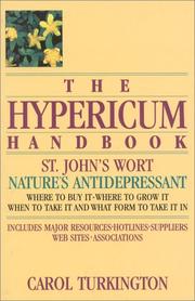 Cover of: The hypericum  handbook: using St. John's wort, "nature's prozac", to alleviate depression