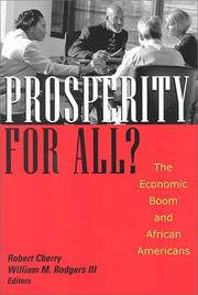 Cover of: Prosperity for all?: the economic boom and African Americans