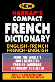 Cover of: Harrap's Compact French Dictionary: French-English : Anglais/Francais