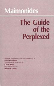 Cover of: The guide of the perplexed
