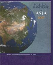 Cover of: Political Handbook of Asia 2007 (Regional Political Handbooks of the World)