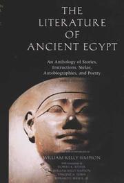 The literature of ancient Egypt : an anthology of stories, instructions, and poetry