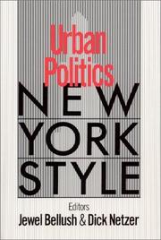 Urban politics, New York style