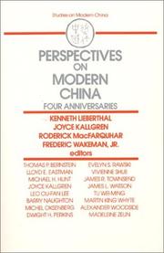 Cover of: Perspectives on modern China: four anniversaries