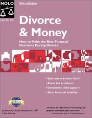 Cover of: Divorce and money: how to make the best financial decisions during divorce
