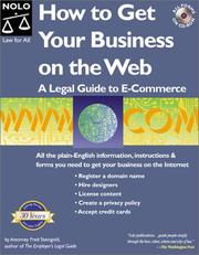 Cover of: How to Get Your Business on the Web: A Legal Guide to E-Commerce