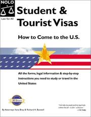 Cover of: Student and Tourist Visas : How to Come to the U.S.