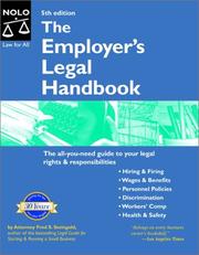 The employer's legal handbook by Fred Steingold