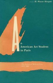 Cover of: An American art student in Paris: the letters of Kenyon Cox, 1877-1882