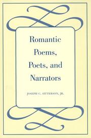 Romantic poems, poets, and narrators by Joseph C. Sitterson