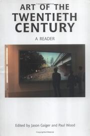 Art of the twentieth century: a reader