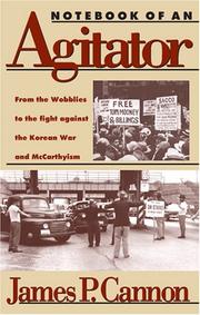 Cover of: Notebook of an agitator