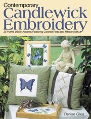 Contemporary candlewick embroidery by Denise Giles