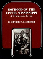 Cover of: Boyhood on the Upper Mississippi: A Reminiscent Letter