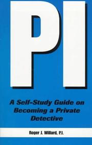 Cover of: PI: a self-study guide on becoming a private detective