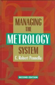 Cover of: Managing the metrology system