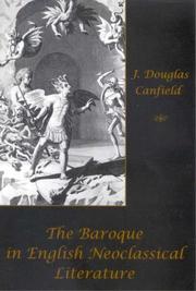 Cover of: The baroque in English neoclassical literature