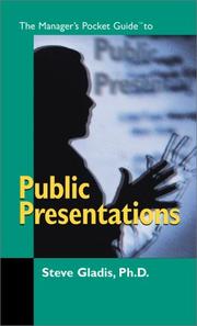 Cover of: The manager's pocket guide to public presentations