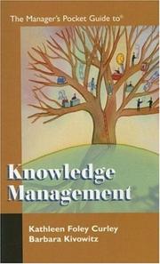 Cover of: The Manager's Pocket Guide to Knowledge Management