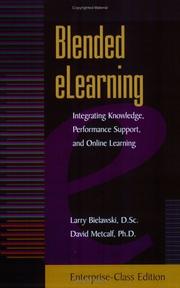 Cover of: Blended E-Learning, Second Edition