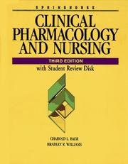 Cover of: Clinical pharmacology and nursing