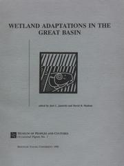 Cover of: Wetland Adaptations In Great Basin (Occasional Paper (University of Utah))