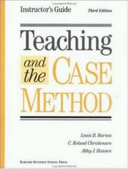 Cover of: Teaching and the Case Method: Instructor's Guide