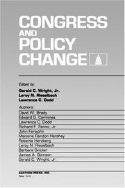 Cover of: Congress and policy change