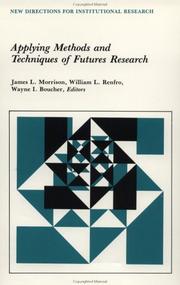 Cover of: Applying methods and techniques of futures research