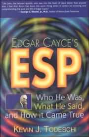 Cover of: Edgar Cayce's ESP by Kevin J. Todeschi