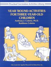 Cover of: Year 'round activities for three-year-old children
