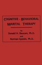 Cover of: Cognitive-behavioral marital therapy