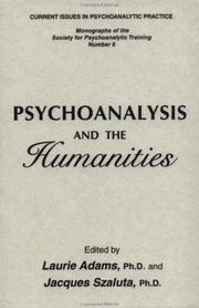 Cover of: Psychoanalysis and the humanities