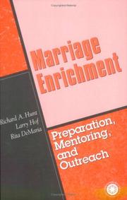 Cover of: Marriage enrichment--preparation, mentoring, and outreach
