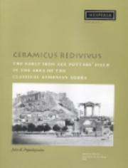 Ceramicus redivivus : the early Iron Age potters' field in the area of the classical Athenian agora