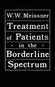 Cover of: Treatment of patients in the borderline spectrum