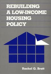 Rebuilding a Low-Income Housing Policy by Rachel G. Bratt