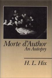 Cover of: Morte d'author: an autopsy