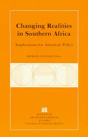 Cover of: Changing Realities in Southern Africa: Implications for American Policy (Research Series (University of California, Berkeley International and Area Studies))