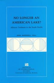 Cover of: No longer an American lake?: alliance problems in the South Pacific