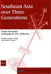 Cover of: Southeast Asia over three generations: essays presented to Benedict R. O'G. Anderson