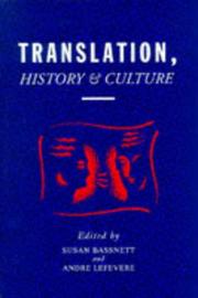 Cover of: Translation, History and Culture