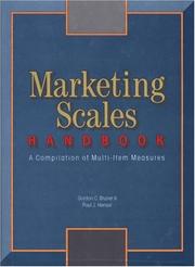 Marketing Scales Handbook by Gordon C. Bruner II