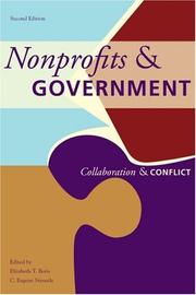 Cover of: Nonprofits and Government: Collaboration and Conflict
