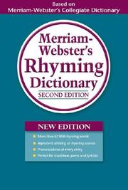 Cover of: Merriam-Webster's Rhyming Dictionary