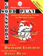 Cover of: Merriam-Webster's Word Play Crosswords, Volume 1
