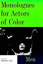 Cover of: Monologues for actors of color: men